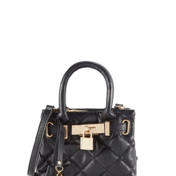 Badgley Mischka Micro Mini Quilted Top Handle Bag NWT - Picture 1 of 2